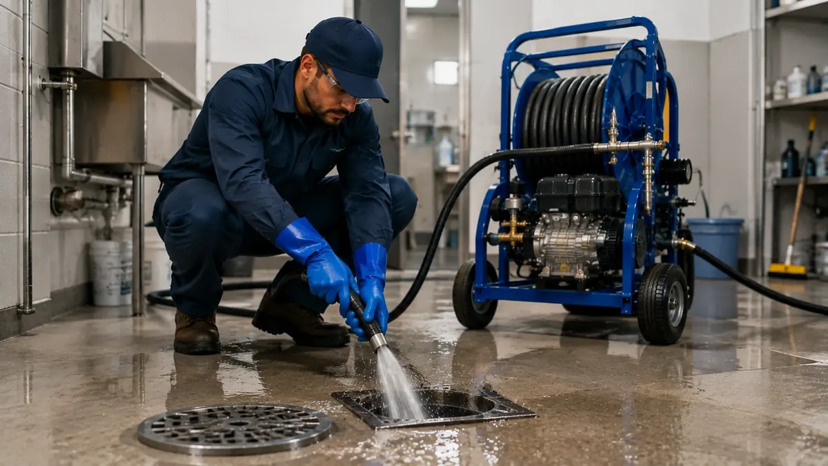 Floor Drain Hydro Jet Cleaning in Vallejo
