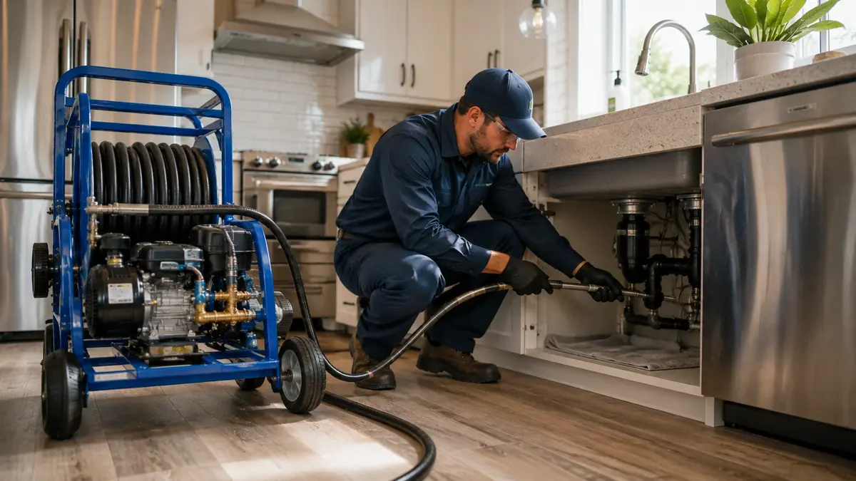 Kitchen Drain Hydro Jetting in Vallejo