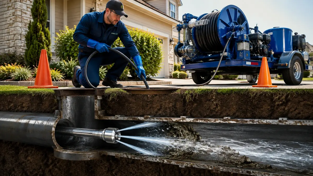 Main Sewer Line Hydro Jet Cleaning in Vallejo