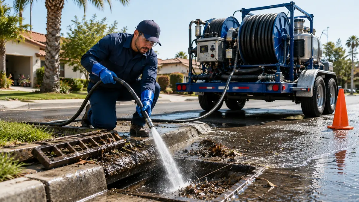 Storm Drain Hydro Jet Cleaning in Vallejo